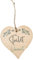 Engaged Vacant Double Sided Toilet Door Sign - Made From Wood - Eucalyptus Design - Heart Shape