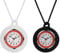 JewelryWe 2pcs Krankenschwesteruhr Analog Quarz Taschenuhr Silikon Uhr Anhänger mit Halskette Kette Schwesternuhr Pflegeuhr Pulsuhr für Arzt Unisex Schwarz Weiß
