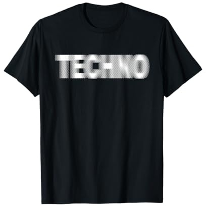 TECHNO Verschwommene Rave-Party T-Shirt
