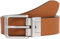 Calvin Klein Jeans Herren Gürtel Classic Belt aus Leder, Mehrfarbig (Black/Cognac), 120 cm