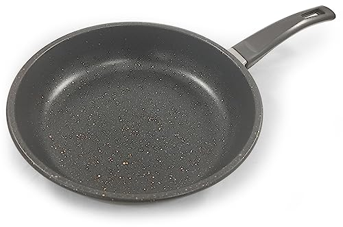 Rumplex Poêle à Frire 24 cm Revêtement Antiadhésif et Anti-Rayures Acier au Carbone Compatible Tous Feux dont Induction Cuisson Saine Saisie Parfaite