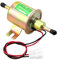 QWORK® Bomba de combustible de latón de 12 V, bomba de combustible electrónica, modelo HEP-02A, para gasolina y diésel