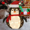Umikk LED Weihnachts Pinguin Weihnachtsdeko,60x40cm Licht Weihnachtsdeko Weihnachtsmann Schneemann Pinguin Figur mit 40 LEDs Lichterkette Weihnachten,für Innen und Außen Winterdekoration