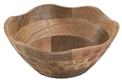 Amago home Dekoschale Holzschale H6cm rund Origin schlicht Mangoholz massiv Größe ø 30 cm