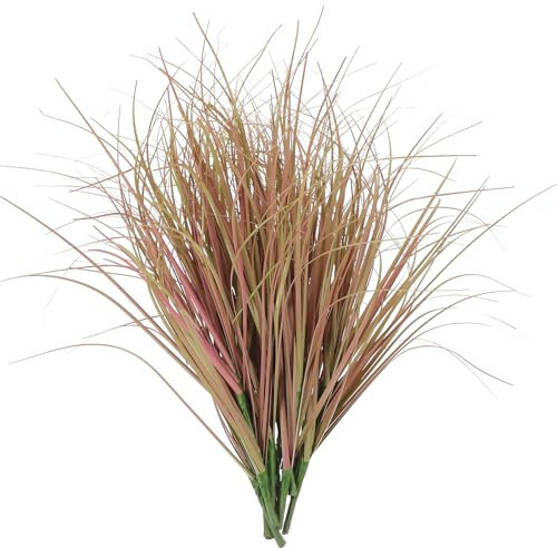 Cabilock 12pcs Simulated Grass Craft Decorative Grass Model Layout Scene Decor Cattail Grass Props Plastic Outdoor Decorative Grass Household Artificial Indoor Fake Plant