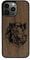 Enowood Coque en Bois de téléphone Iphone Artisanale - Sanglier 2 - Iphone 11 Pro - Noyer