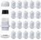 Ezydka Pressacavo 20 Pezzi Connettori Pressacavi Impermeabili, M20 Regolabile Passacavo Impermeabile IP68, Bianca Connettori Pressacavi per Esterno, Giardino, Scatola di Derivazione