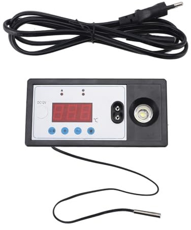 Termostato Digitale Per Tappetino Riscaldante, Termostato Per Incubatrice Per Uova Termoregolatore Automatico Intelligente Per Macchina da Cova Per Uova con Luce EU Plug 220V