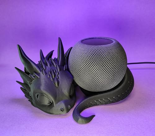 Generisch Drachenständer Halter kompatibel mit Apple Homepod Mini (Schwarz)