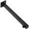 WGFOIP 14.5 Inch Black Shower Arm, Wall Mounted Square Extension Arm Stainless Steel Straight Head Arm for Rainfall Shower Head