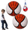 KUWUNG 2 Stück Kinder Fußball Ball und Netz, Fussball grösse 3 Fussball Kinder Ball für Das Training, Fußbälle Sportbälle kinderball Fussball Geschenke Geeignet für 2-8 Jahre Jungen Mädchen