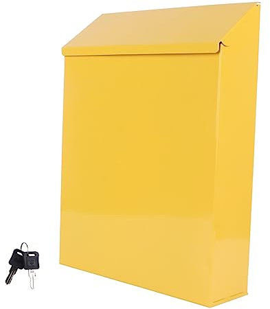 WHAMVOX Europäischer Kreativer Briefkasten aus Eisen Wetterfeste Vorschlagsbox und Kleiner Hausbriefkasten für Post und Ideen im Einzigartigen Stil