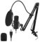 SIBOMTEX - Kit de micrófono USB 192KHZ24BIT Micrófono condensador profesional de podcast para PC, kit de micrófono de estudio de karaoke con tarjeta de sonido