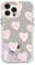 NITITOP Kompatibel mit iPhone 14 Pro Hülle Niedliche Spiegel Liebe Herz Glitzernd Muster Mädchen Frau Rosa Design der Linsenblende Design Stoßfeste Glänzende Handyhülle - Rosa Liebe Herz
