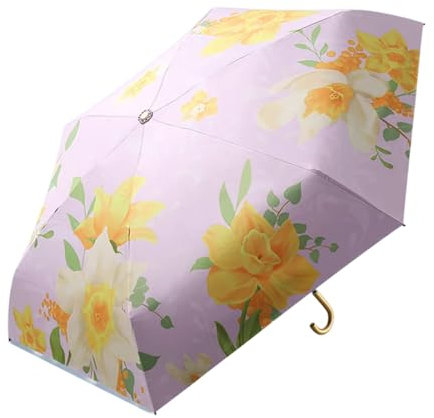 XINYIN Paraguas Bolsillo Pequeño 5 Sombrillas Plegables Sombrillas Portátiles 6 Costillas para Viajes Y Actividades