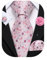 Barry.Wang Cravate florale avec épingle à revers en soie pour homme - Ensemble de boutons de manchette carrés pour mariage, fête de mariage, Rose mauve, taille unique