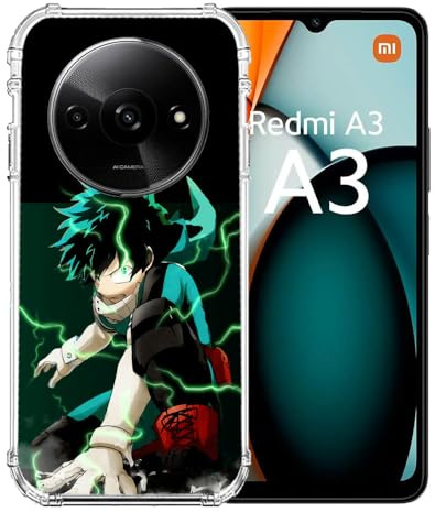 Cokitec Verstärkte Schutzhülle für Xiaomi Redmi A3 Manga My Hero Academia Deku