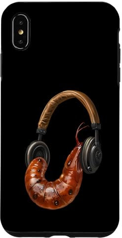 Custodia per iPhone XS Max Cuffie Worm