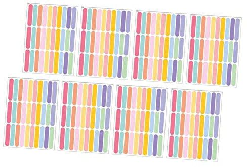 Toyvian 8blätter Bunte Abnehmbare Pvc-wandaufkleber Diy Fensteraufkleber Glaswandaufkleber Für Mädchenzimmer Wandaufkleber Bunt Dekorativ