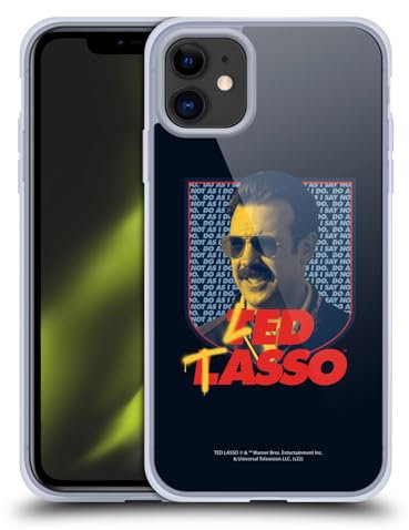 Head Case Designs Offizielle Ted Lasso Ted Grafik für Staffel 2 Gelhülle [Militärischer Schutzgrad] Kompatibel Mit Apple iPhone 11 Und Kompatibel Mit MagSafe