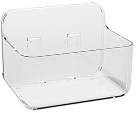 WOURRD Sturdy Wall Mounted Storage Boxes Clear Adhesive Wall Mounted Storage Box For Bathroom Kitchen Or Office Shelves