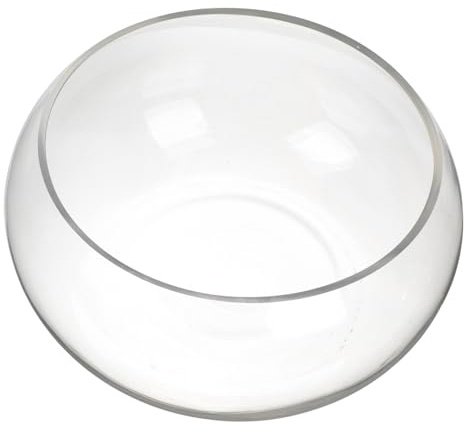 Toyvian Bocal à Poissons Rouges Transparent pour Poissons Betta Terrarium Hydroponique De Bureau Bocal Décoratif pour Maison Vase à Bulles Verre pour Table