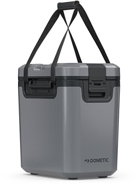 Dometic Recon Hardside Small - Passive Kühlbox 16L - Tragbare Thermobox inklusive Wasserhahn für das Auto, Tagesausflüge oder den Campingplatz - Silt