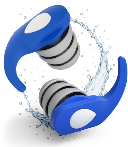 Schallwerk® Water+ Wasserdichte Ohrstöpsel – Wiederverwendbare Ohrstöpsel zum Schwimmen – Schutz vor Wasser – Ideal für Kajakfahren, Schwimmen und andere Wassersportarten (Erwachsene)