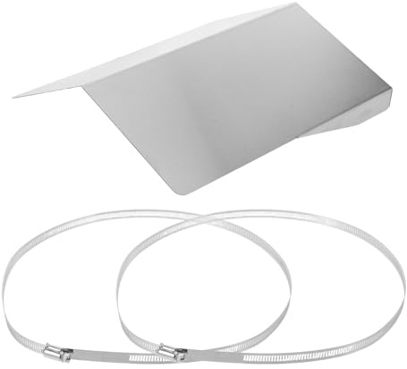 Déflecteur de Pluie pour Caméra Extérieure, Acier Inoxydable, Mural | Protection Anti-Poussière, Étanche, Soleil Direct, pour Cctv, Parkings et Parcs, Argenté