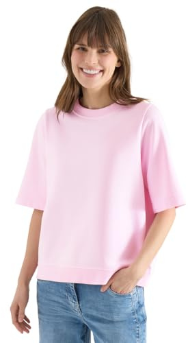 Cecil Kurzarm Sweatshirt im Garment dye Look Tea Rose M
