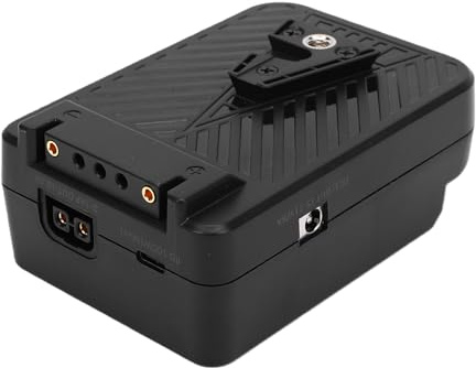 Zunate Plaque de Batterie à Monture V, Entrée/Sortie PD 100 W avec Ports CC D-Tap pour équipement D'éclairage Photo, Compatible avec Les Batteries à Monture V et Les Batteries D'o