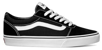 Vans Men's Ward Sneaker, Black White, 8.5 UK