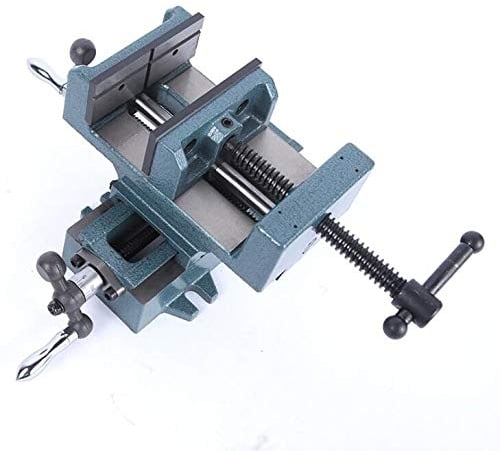 KATSU Mesa de deslizamiento cruzada de fuerza industrial y prensa de taladro Vice 160MM