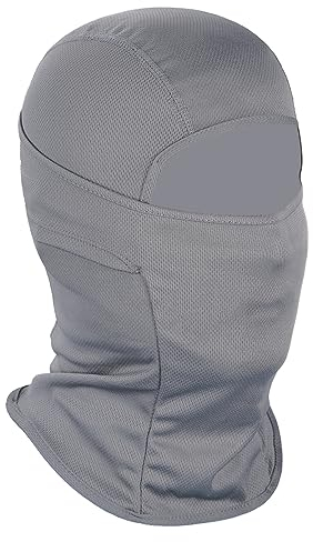 Achiou Balaclava Face Mask, Ski Mask UV Protector Lightweight for Motorcycle Cycling Running Gray