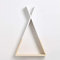 Nacnic - Estantería de Pared Madera Pequeña - Triangular Blanca - Estante Balda Flotante - Decoración Nórdica Hogar y Almacenamiento Organizador