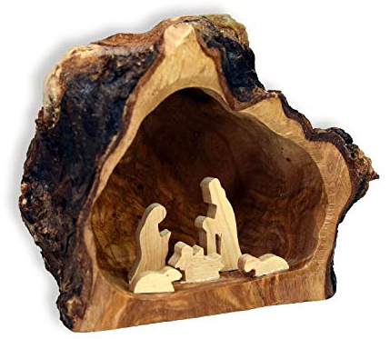 Uljö Heilige Krippe - Olivenholz Handarbeit aus Israel