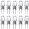 Lidylinashop Bombilla Alogena Bombilla Horno Bombillas para casa G4 bombillas halógenas 10pack