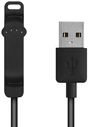 kwmobile USB Kabel Charger kompatibel mit Polar Unite Ladekabel - Smart Watch Ersatzkabel - Fitnesstracker Aufladekabel in Schwarz