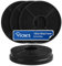 VIOKS Set 4x Kohlefilter Dunstabzugshaube Ersatz für Respekta MIZ0058 MIZ 0058 PKM CF130 Candy 49040890 35602288 49040117 352C66 - Rund Filter Dunstabzugshaube Aktivkohlefilter für Abzugshauben