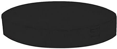 Couvercle de Bain à remous, Baignoire Spa à l'extérieur Ronde, Couvercle Protecteur étanche Anti-UV pour la Protection à Bain à remous Noir 200x30cm