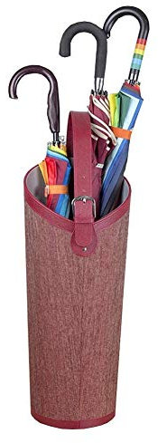 Sywlwxkq Porte-parapluies, Porte-Parapluie en Cuir PU, Seau de Parapluie à la Mode créative, Support de vidange Multifonctionnel pour Parapluie, Seau d'arrangement de Fleurs