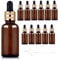 StarryTiger 12pcs 30ml Flacons en Verre Ambre avec Pipettes, Bouteilles en Verre Vide avec Compte-gouttes Verre Pipettes pour Huile Essentielle, Aromathérapie, Liquids Chimique, Parfum