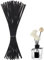 50 Stück Rattanstäbchen für Raumduft, 24 cm x 3 mm Diffuserstäbchen Rattan Reed Fiber, Aroma Diffuser Stäbchen für ätherische Öle im Home Office Hotel SPA (Schwarz)