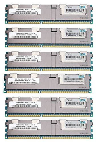 Censous 6 x 16 GB PC3-8500R DDR3 1066 MHz CL7 240 ECC REG memoria RAM 1,5 V 4RX4 RDIMM RAM para estación de trabajo de servidor