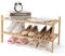 Akloya Bambus-Schuhregal, Mehrzweck-Schuh-Organizer mit 2 Ebenen, kleine Regale für Schuhe, Pflanzen, Bücher, Wohnzimmer, Flur, Schlafzimmer, Badezimmer (2 Tier)