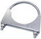 SKIR'CO (1 pc) Pipe Clamp for 90 mm Diameter Pipes, U-Bolt Clamp, Zinc Plated Pipe Bracket