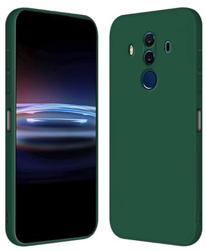 RankOne Coque pour Huawei Mate10 Pro (6 inches) Étui en Silicone TPU Souple - Vert foncé