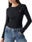 Levi's Women's Essential Hm Ls Tee T-Shirt, Caviar, S