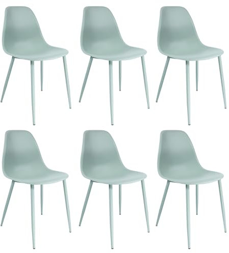 Kick Collection 6er Set Gartenstuhl Nero - Pistazie - Modern und Hochwertig - Hochwertige Materialien - Erhältlich in vielen Farben