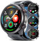 Orologio per la Pressione Sanguigna con Pompa Ad Aria, 1.43''AMOLED Smartwatch con Funzione ECG/Lipidi dell'acido Urico, Chiamata Bluetooth, Pulsante SOS, Condivisione dei Dati Sanitari (Nero)